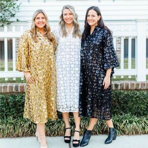 Victoria Dunn Violetta Maxi Sequined Caftan XS